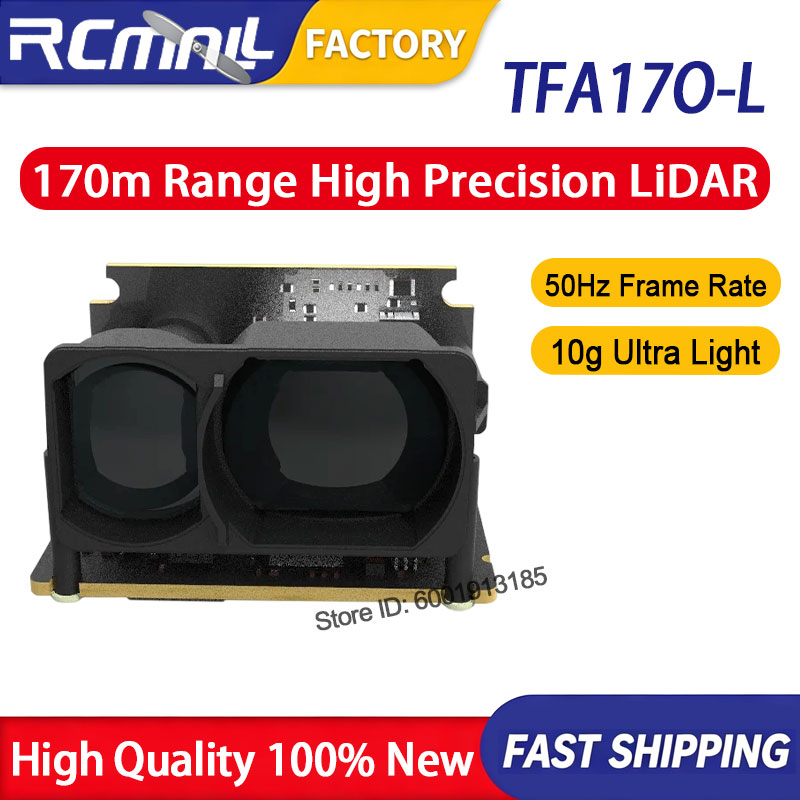 Drone Lidar - Sensor LiDAR Benewake TFA170-L, Alcance de