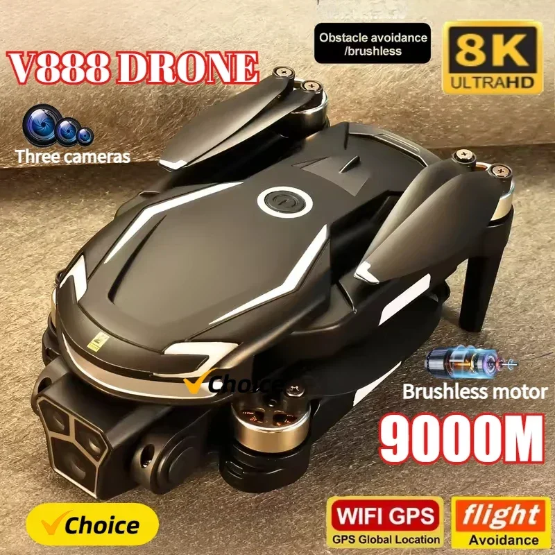 Drone Photogrammetry - Novo Drone V888 8K GPS com
