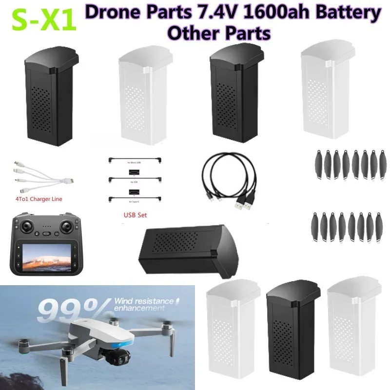 Drone Mapping - Bateria de Drone S-X1 MAX GPS