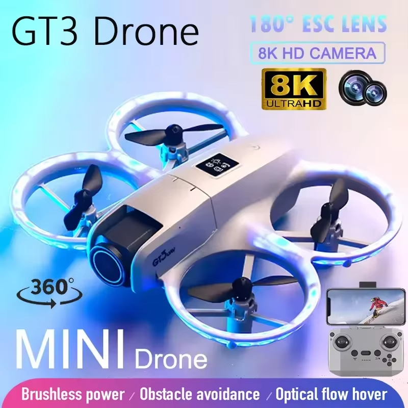 Novo gt3 mini drone 8k hd câme - Drone Thermal Imaging avaliação e preço