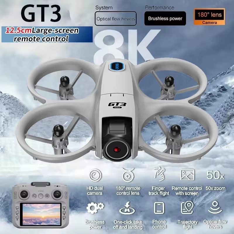 Original novo gt3 zangão 8k gp - Drone Surveying avaliação e preço