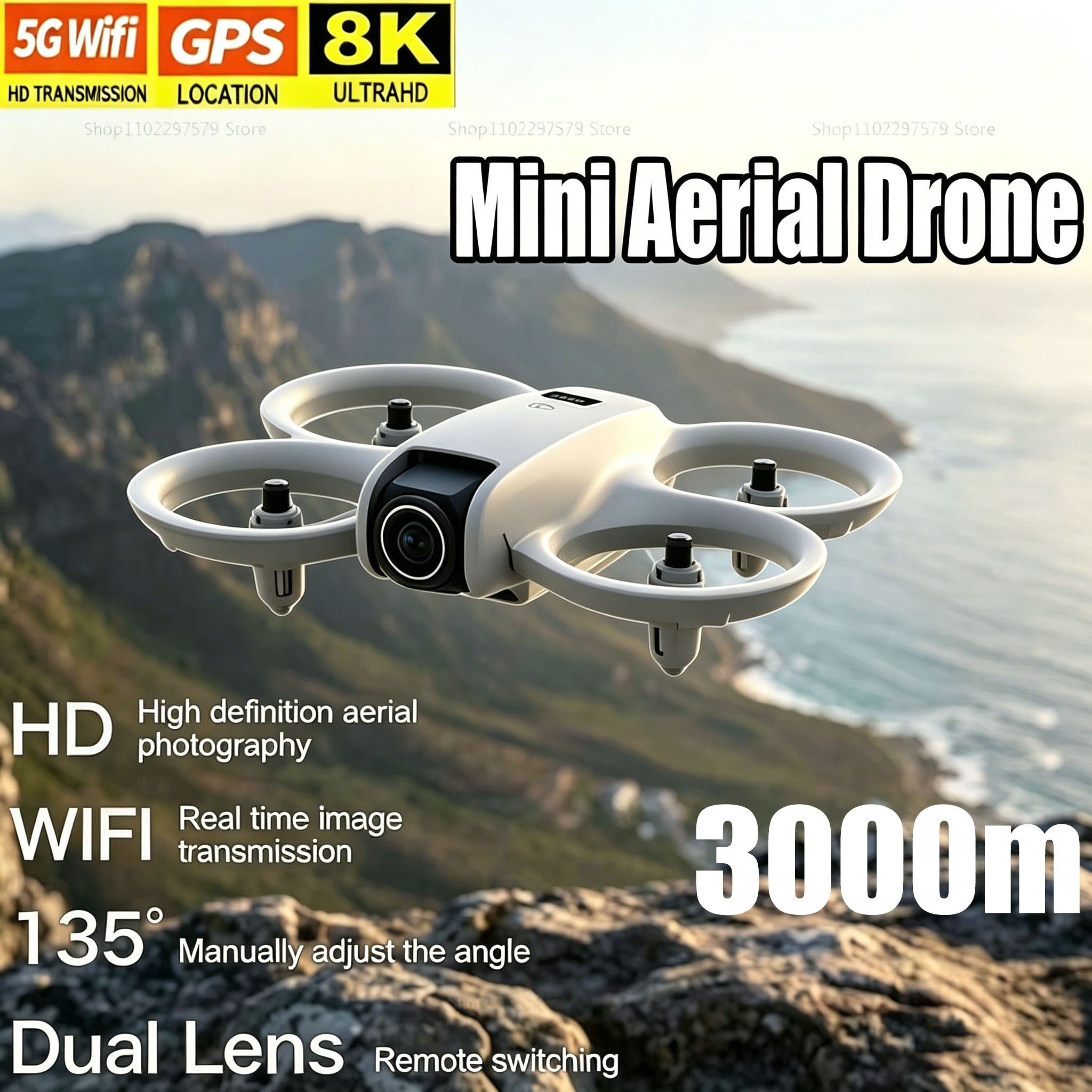 Mini Drone com Câmera HD 8K FP - Drone Video Production avaliação e preço