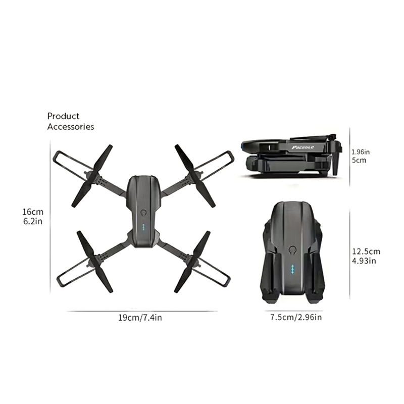 Drone RC Mini FACEGLE UAV E99, - Drone Lidar avaliação e preço